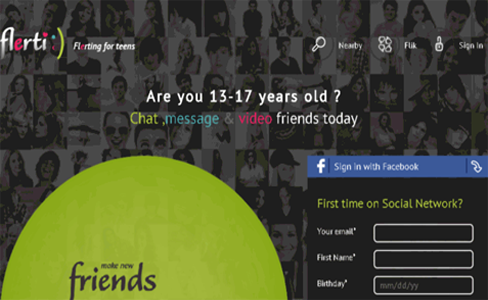 Flerti (social network for youngsters)